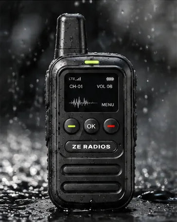 ZE Radio LTE standing in heavy rain